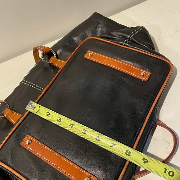 NWOT-DOONEY & BOURKE LARGE LEATHER TOTE BAG BLACK Totes